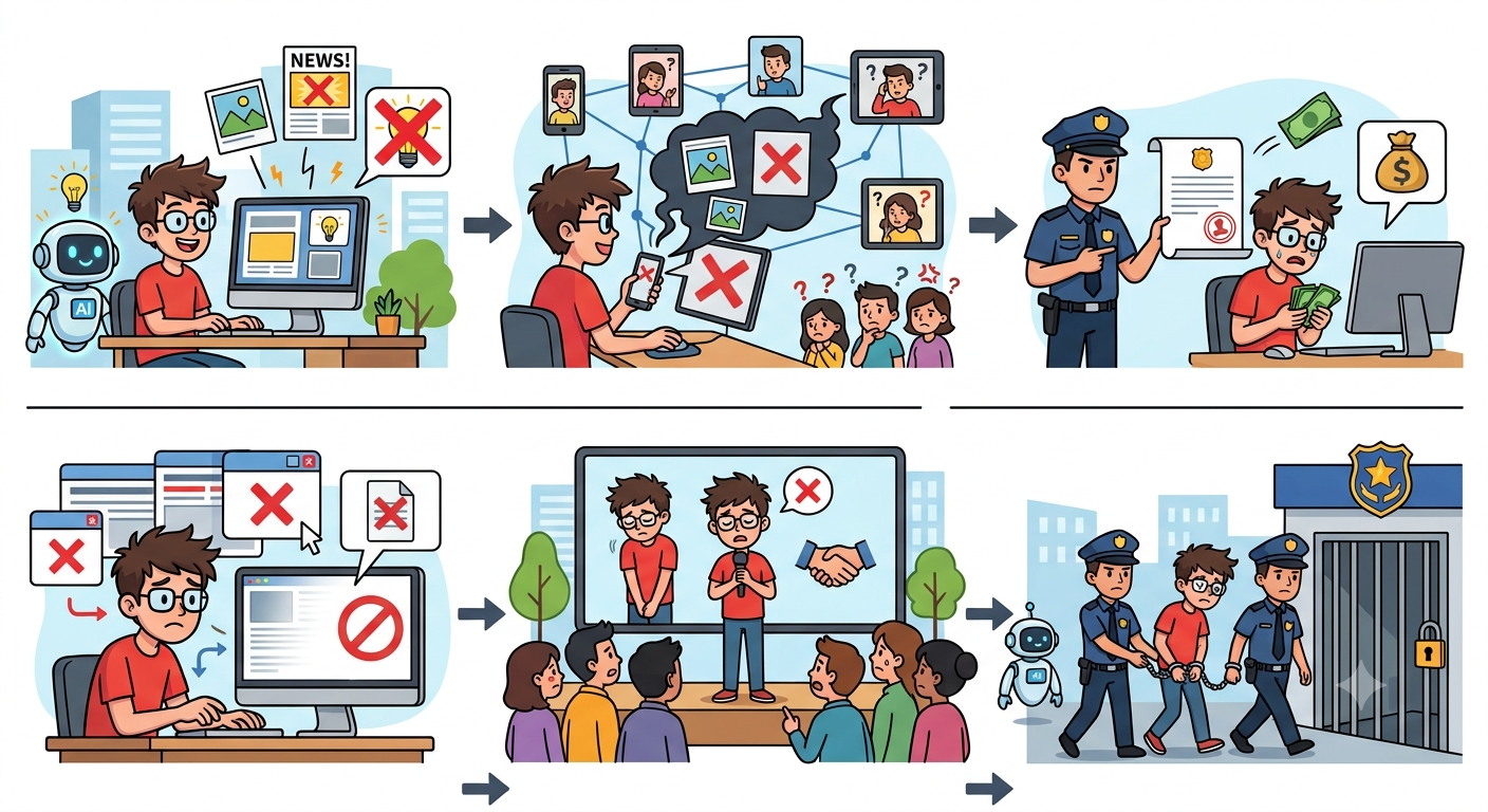 HẬU QUẢ VIỆC SỬ DỤNG AI ĐỂ TẠO VÀ PHÁT TÁN TIN GIẢ