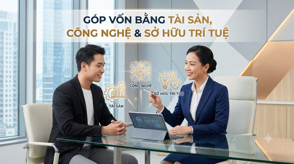 GÓP VỐN BẰNG TÀI SẢN, CÔNG NGHỆ, QUYỀN SỞ HỮU TRÍ TUỆ: CÓ ĐƯỢC PHÁP LUẬT CÔNG NHẬN?